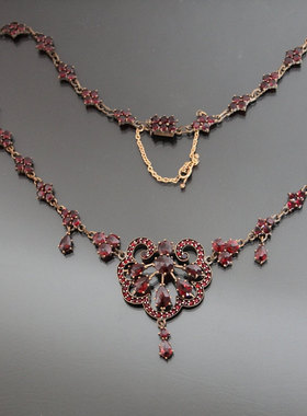 德国古董玫瑰金项链现货