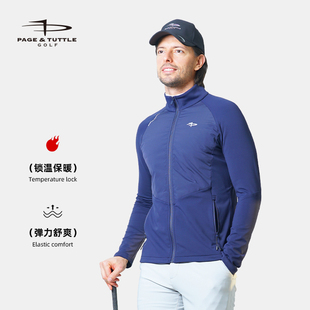 page&tuttle高尔夫外套男秋季 运动夹克 棉服外套防风立领男装