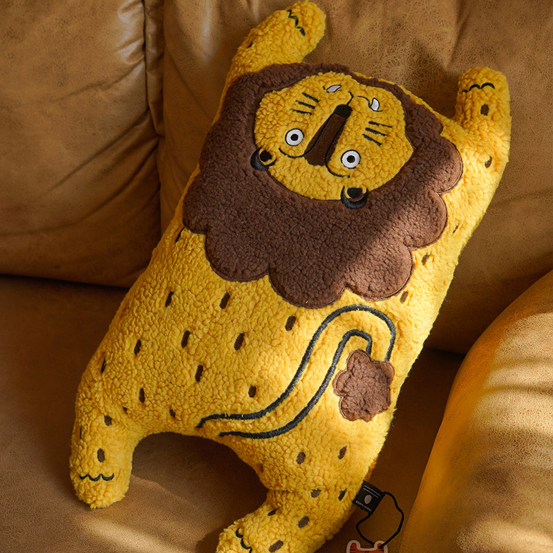 RUOYU STUDIO 原创可爱狮子抱枕沙发客厅卧室阳台飘窗靠垫靠枕,居家布艺,靠垫/抱枕,淘宝优惠券,粉丝福利购,淘宝优惠卷