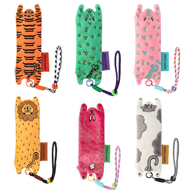 若愚工坊RUOYUSTUDIO原创设计可爱动物长条笔袋笔刷收纳袋