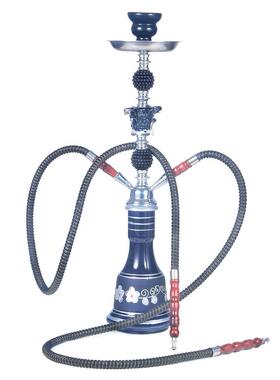 阿拉伯双管玻璃水烟壶大号水烟工厂外贸跨境货源hookah shisha