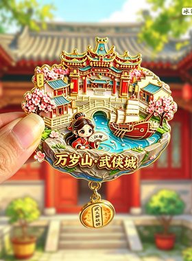 [开封]金属冰箱贴磁贴清明上河园包公祠景区文创旅游纪念品磁力贴