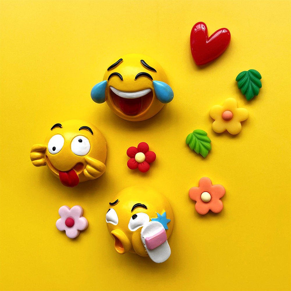 可爱卡通搞笑表情冰箱贴搞怪创意立体3d树脂磁性贴家居装饰磁铁