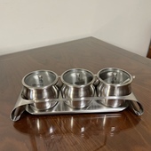 高货 佐料盒调料罐子调味盒辣椒油罐 德纳斯304不锈钢调味罐套装