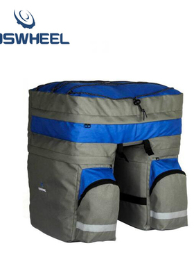 乐炫自行车驮包轻量型60L山地车旅行车货架包防雨车后包正品包邮