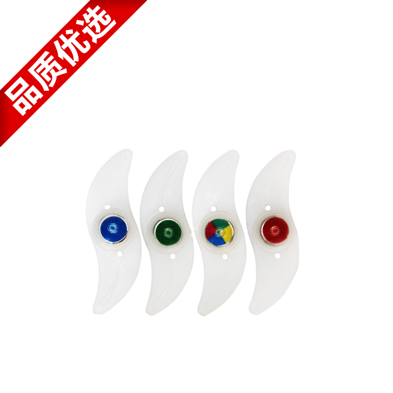 自行车灯装饰灯风火轮夜骑柳叶灯钢丝辐条灯山地车死飞炫彩警示灯