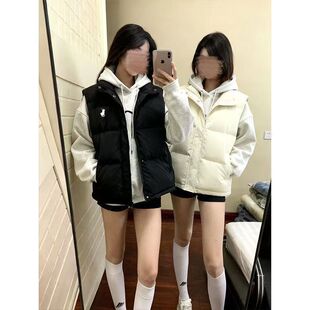 立领潮马甲男女款秋冬新款童装宽松休闲BF坎肩中大童加厚棉服外套