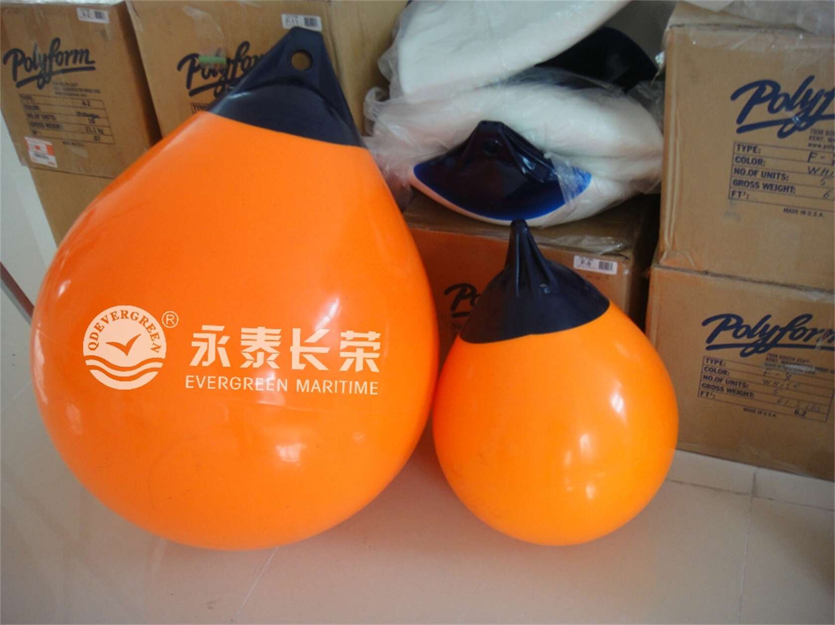 polyform游艇防碰球航道浮标