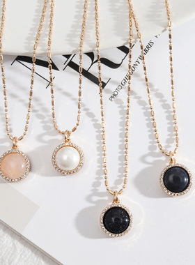 原创设计镶钻潮流时尚质感项链