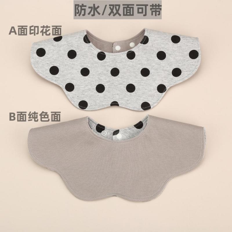 韩版儿童透气围嘴婴儿纯棉口水巾围兜新款宝宝可爱卡通甜美毛巾