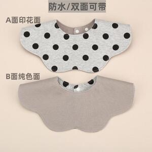 韩版儿童透气围嘴婴儿纯棉口水巾围兜新款宝宝可爱卡通甜美毛巾
