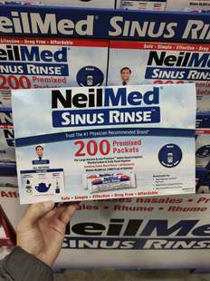 Neilmed 加拿大 Sinus Rinse成人鼻敏感清洗套装 200包盐1瓶