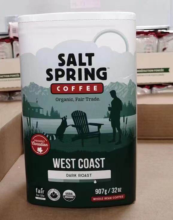 加拿大salt spring coffee盐泉天然阿拉伯咖啡豆 中深度烘培