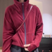 美式 宽松百搭显瘦外套上衣 潮流时尚 双面绒连帽卫衣开衫 女2025新款