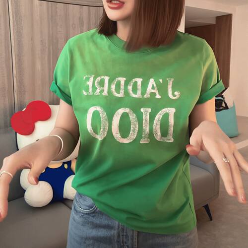 【送运费险】字母印花短袖T恤女