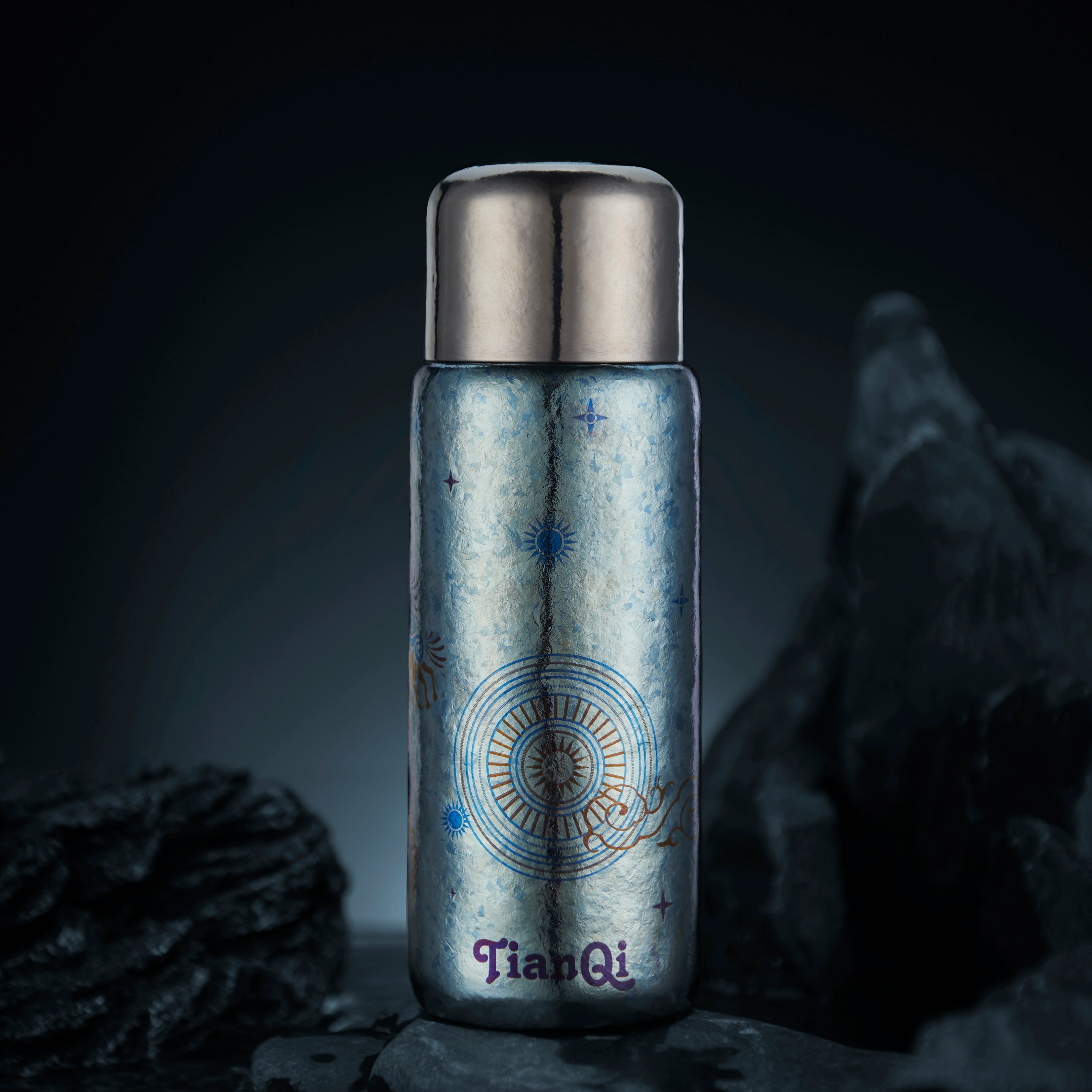 天沏纯钛保温杯双层钛养生水杯