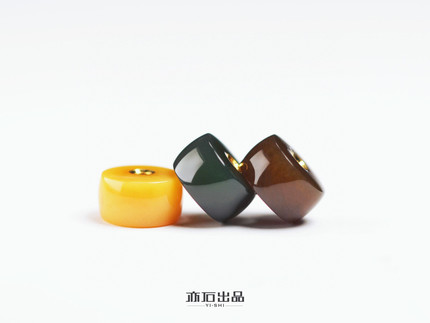 亦石出品·药片配饰8mm款  碧玉 红糖  缅黄