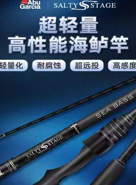Abu阿布进口远投海鲈鱼种专用2.43米杆枪柄翘嘴路亚竿全富士现货