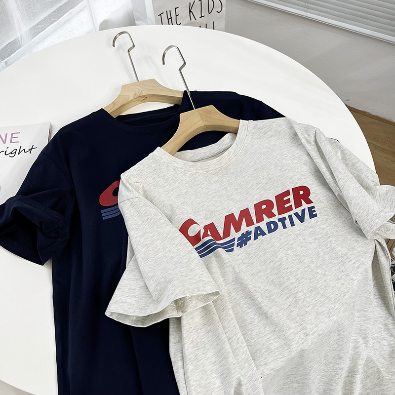 字母印花懒人裙女夏季中长款裙T