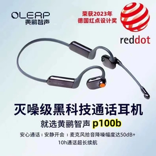 黄鹂智声蓝牙降噪通话耳机Oleap P100b ENC通话灭噪真无线p200b