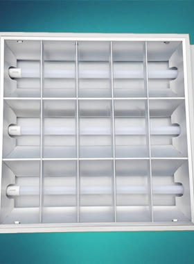 T8格栅灯LED格栅灯嵌入式办公室灯医院工厂格栅灯盘600 600全套