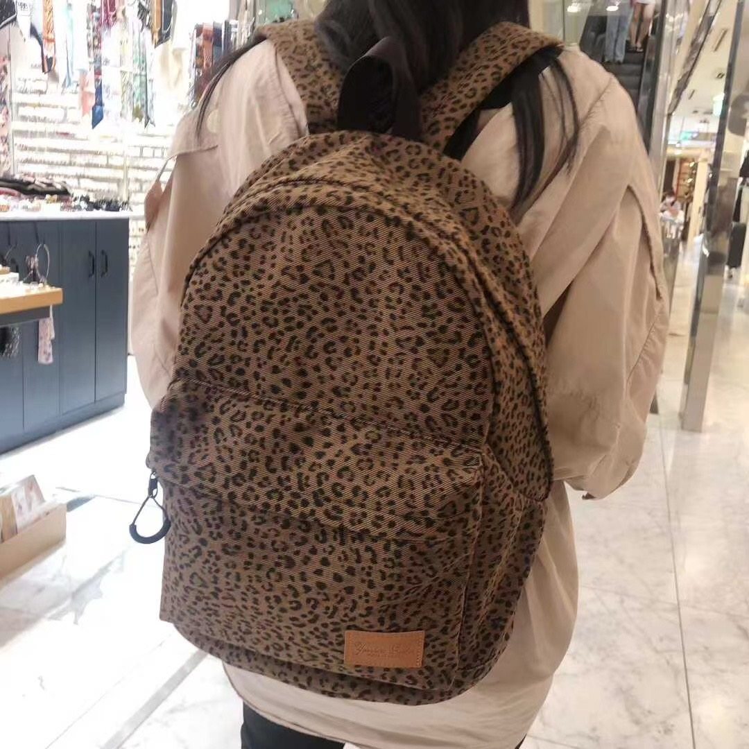 韩国东大门dai购wing豹纹双肩包大学生上课通勤书包 29*39*15cm,箱包皮具/热销女包/男包,双肩背包,淘宝优惠券,粉丝福利购,淘宝优惠卷