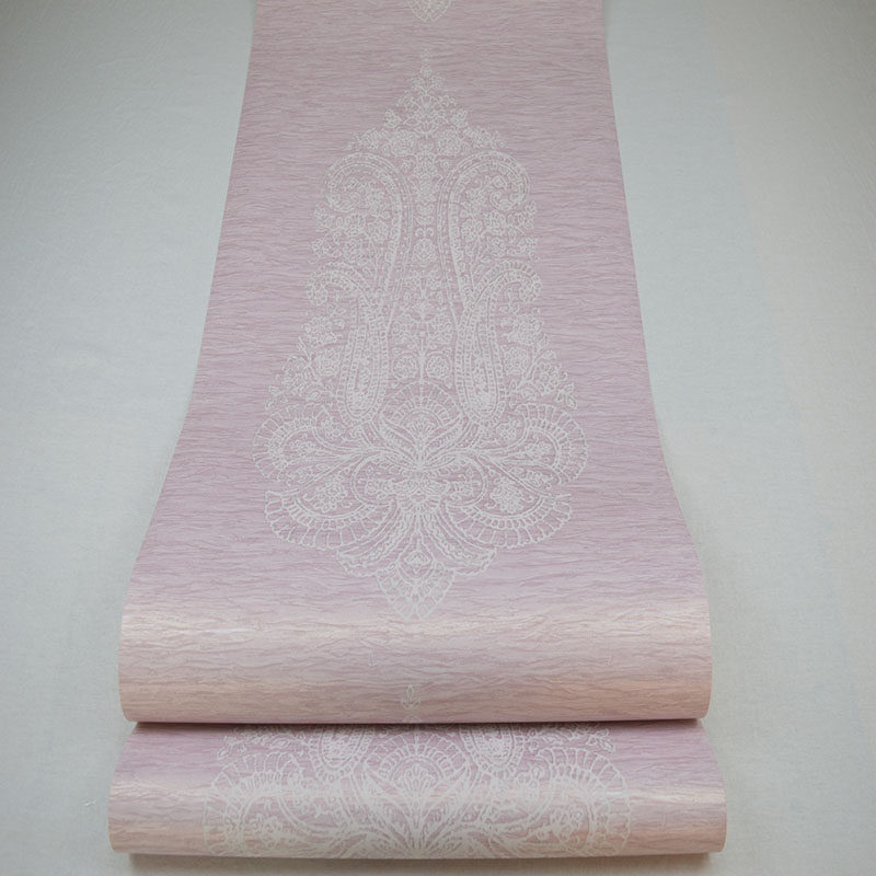 美国进口美式乡村欧式简约大花高端大气卧室女孩房满铺墙纸壁纸