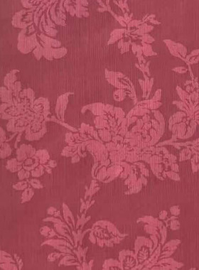 美国wallquest原装进口纯纸环保壁纸美式乡村田园花红色背景墙纸