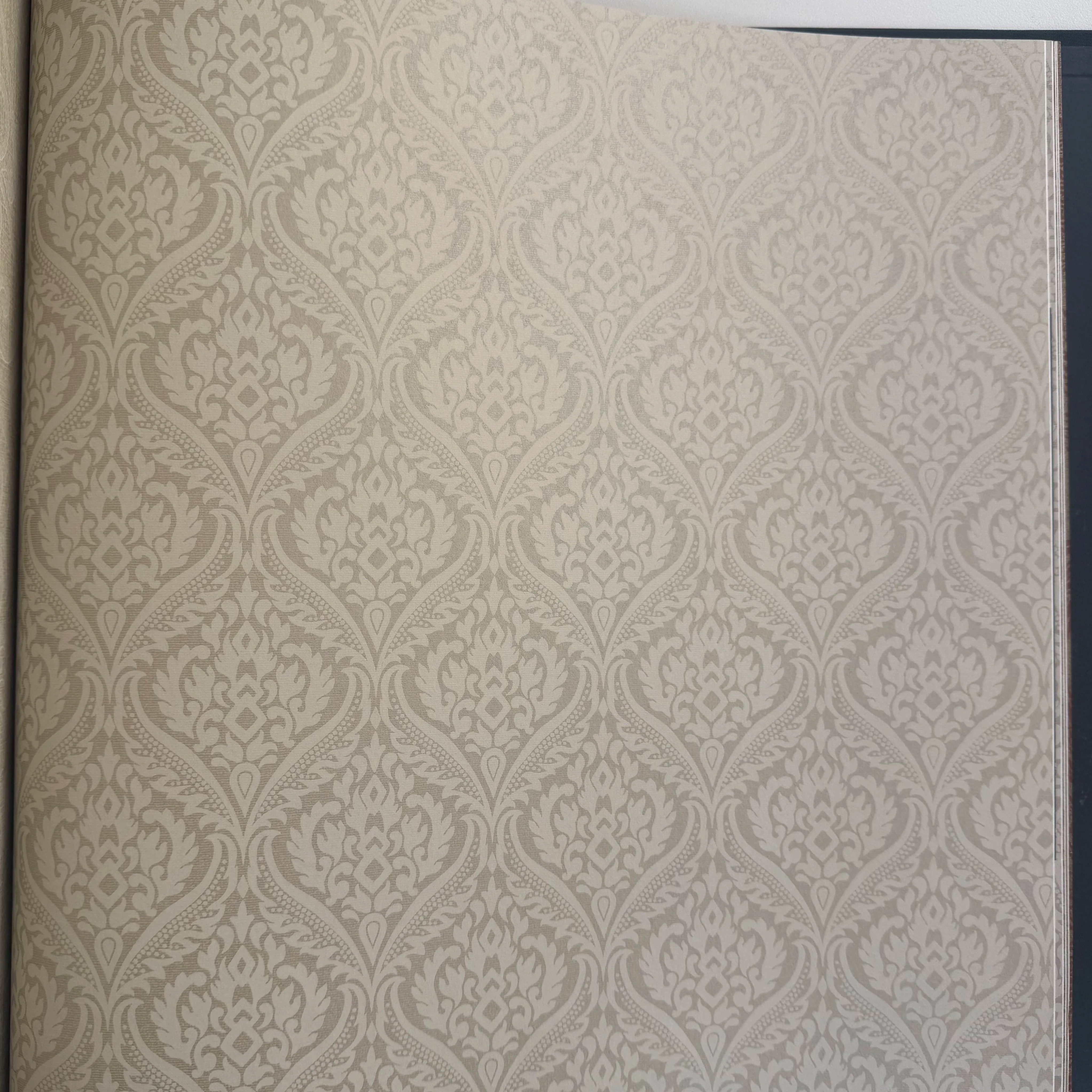 美国原装进口高端欧式大马士革壁纸轻奢风素雅客厅卧室背景墙现货