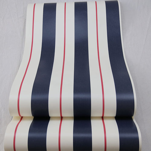 美国进口纯纸加厚环保壁纸现代简约地中海卧室儿童房墙裙装饰墙纸