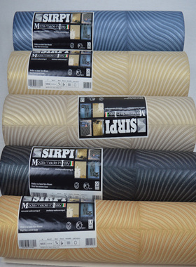 原装进口意大利Sirpi壁纸3D立体深压纹方格现代简约客厅卧室墙纸