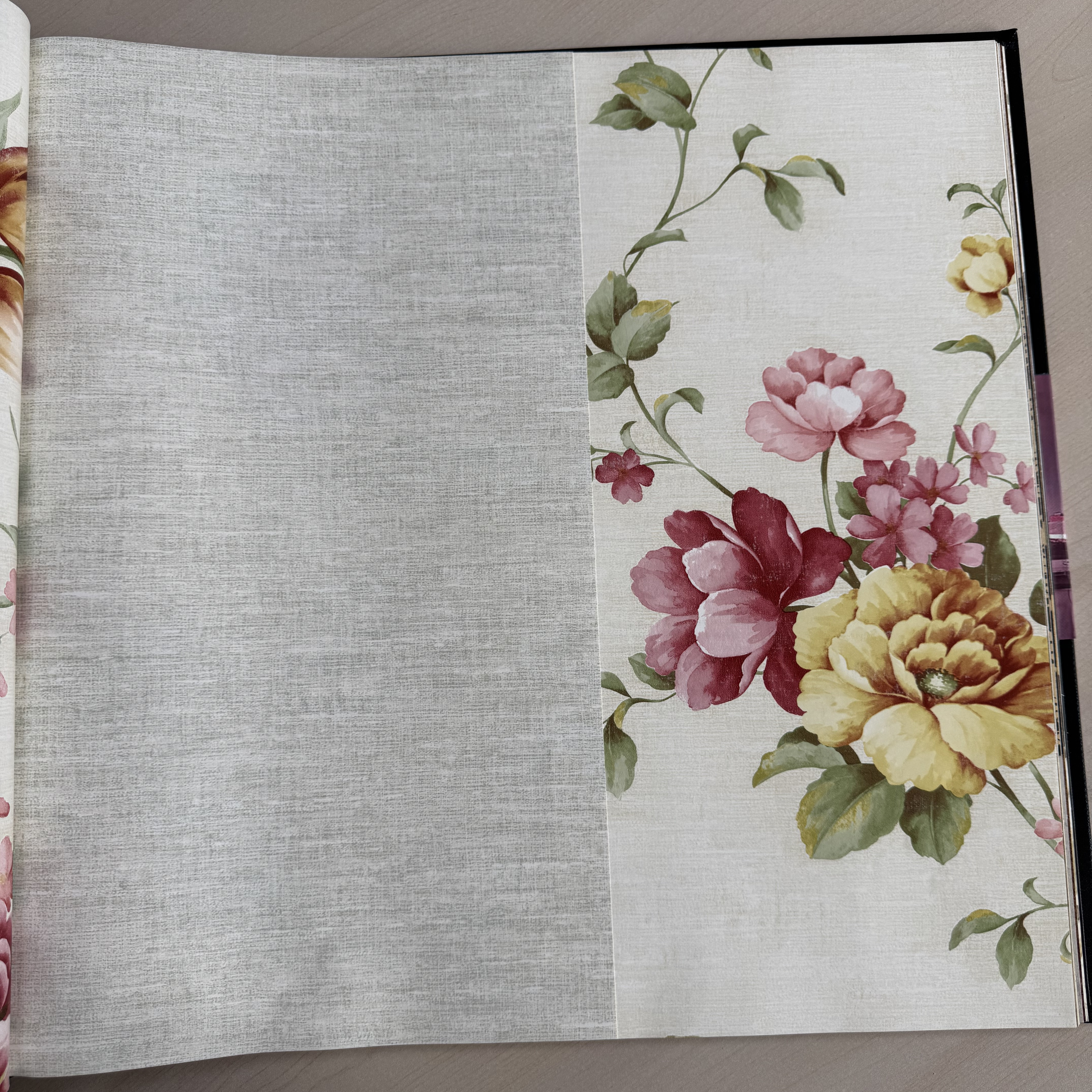 美国原装进口纯纸素色纯色简约卧室客厅书房满铺斑驳AB版墙纸现货