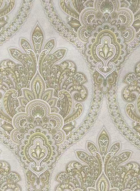 美国wallquest进口纯纸尾货清仓欧式法式美式大马士革背景墙壁纸