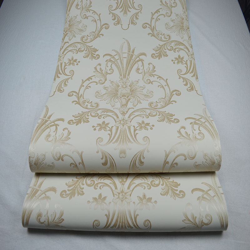 进口壁纸现货木纤维环保纯纸美式大花客厅卧室书房餐厅背景墙纸