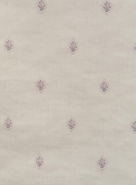 美国进口现货壁纸纯纸环保美式简欧田园紫色小碎花卧室老人房墙纸