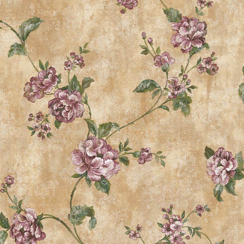 美国约克纯纸环保壁纸美式复古风田园花卧室客厅别墅背景墙纸现货,家装主材,纯纸墙纸,淘宝优惠券,粉丝福利购,淘宝优惠卷