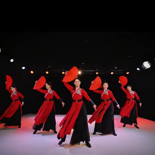 雪龙吟舞蹈服装中小学生运动会班服踏山河演出服夏辉同款套装红色