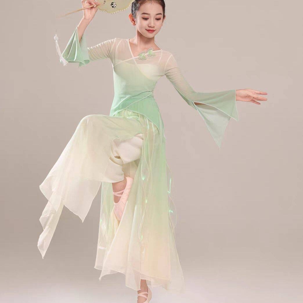 相思遥舞蹈服装儿童扇子舞古典舞飘逸演出服如梦令春三月表演套装