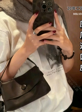 原厂皮Row Sally胎牛皮女包 云朵版柔软手感 麻将包 小手提包手拎