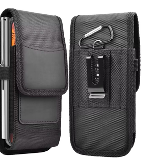 竖直款手机包穿皮带挂腰包中老青年通用大屏超薄隐形尼龙布袋皮套