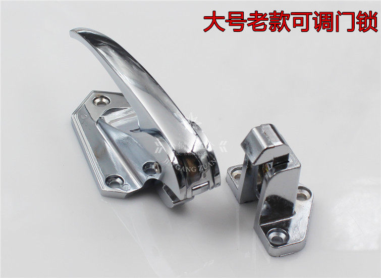 调式烘箱门锁 传递窗搭扣把手冷库门锁烘箱锁 可调拉手烤箱配件