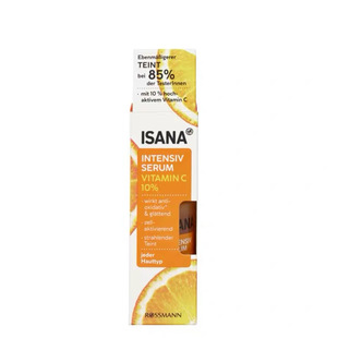 德国Isana高纯度VC10%精华双倍玻尿酸补水美白亮肤精华30ml
