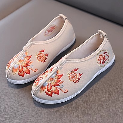 男童汉服鞋cos动漫同款cosplay鞋子儿童刺绣演出鞋汉服鞋