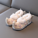 子女童古风绣花鞋 保暖加绒棉鞋 女宝宝国潮拜年鞋 鞋 古装 儿童汉服鞋