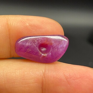 天然无烧红宝石随形原石 聚宝盆吊坠 中古首饰镶嵌10.2ct专柜品质