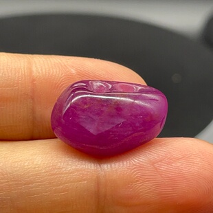 埃塞俄比亚Ruby天然红宝石随形原矿原石皇家紫樱花粉吊坠鼓珠手串