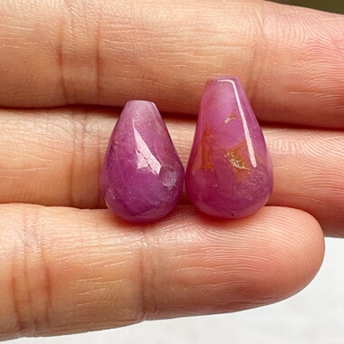 24.59ct天然无烧无胶红宝石葫芦挂坠佛珠文玩项链三通10*16mm正品