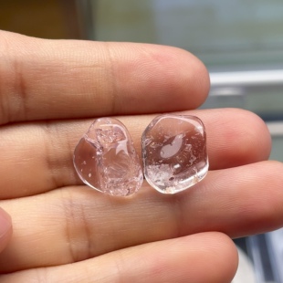 粉色摩根石每个女生的心头好樱花粉天然无酸洗无注胶可做耳钉耳坠