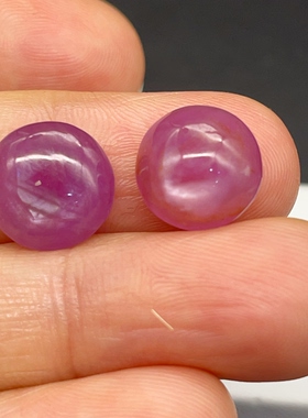 10.78ct天然无烧红宝石裸石圆形戒面10.9mm 精选两粒镶嵌戒指挂坠