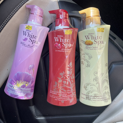 泰国mistine white Spa红石榴鱼子酱紫罗兰浆果身体乳去黄～
